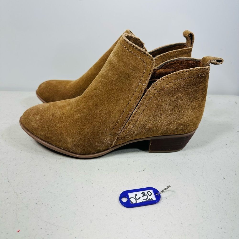 DIBA Layla Suede Bootie Cognac Womens Size 7.5